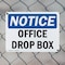 Signmission Office Drop Box, 14 in W x Rectangle, Plastic OS-2PACK-NS-P-1014-L-16935 - alternate 4